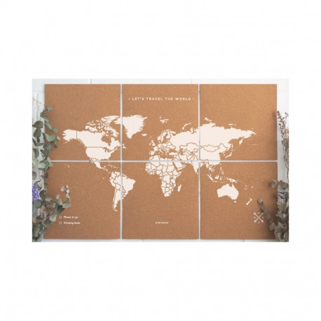 Puzzle Map XL - White Miss Wood