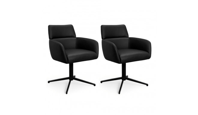 Söögitool MARCO käetoega 2tk, must