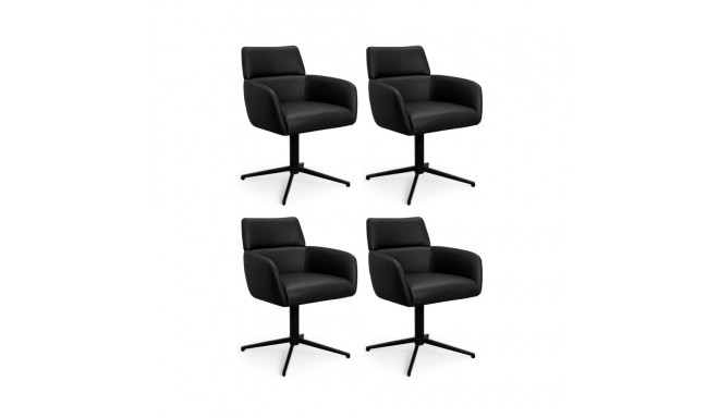 Söögitool MARCO käetoega 4tk, must