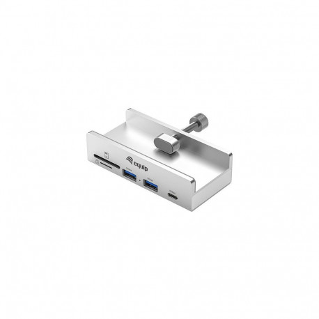 5-pordiline klamberkinnitusega USB-jaotur USB-A 3.2 2xUSB-A SD TF USB-C 5Gbps