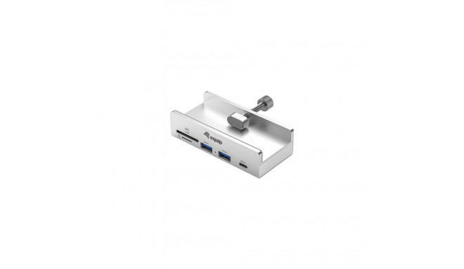 5-pordiline klamberkinnitusega USB-jaotur USB-A 3.2 2xUSB-A SD TF USB-C 5Gbps