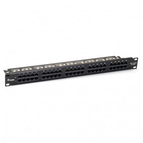"19"" Patchpanel 50xRJ45 Cat3 UTP 1U ISDN RAL9005"