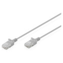 "CAT 6 U-UTP Slim Patchkabel, 3 m, Grau"