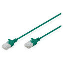 "CAT 6 U-UTP Slim Patchkabel, 0,5 m, Grün"