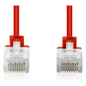 "CAT 6 U-UTP Slim Patchkabel, 0,3 m, Rot"