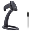 "Equip 1D-Barcodescanner USB+Halter schwarz"
