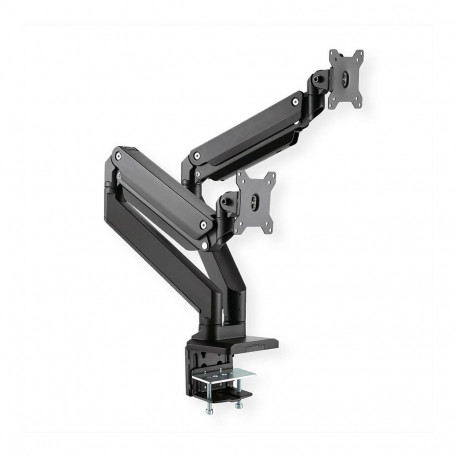 "ROLINE LCD-Doppelarm, Tischmontage, Gasfeder, je 5 Gelenke, bis 35 Zoll, bis 2x 15 kg"