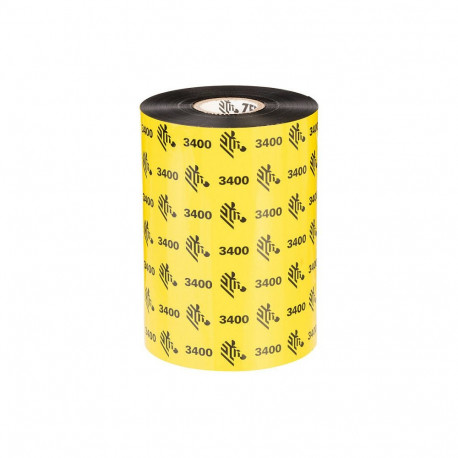 "Zebra 3400 Wax/Resin - Schwarz - 83 mm x 450 m"
