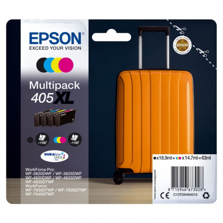 "Epson 405XL Multipack - 4er-Pack - XL - Schwarz, Gelb, Cyan, Magenta"