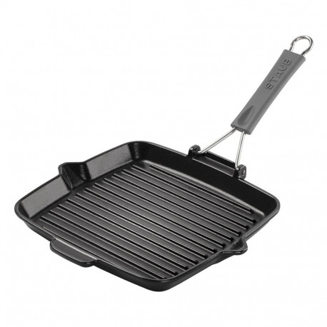 Staub grillpann induktsioonile ruudukujuline 24x24cm, must