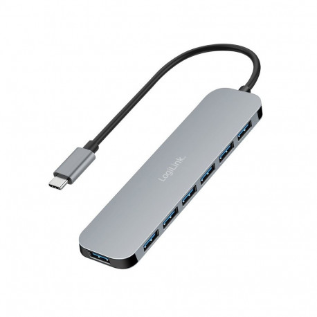 Hub USB-C 7-port, USB-A 5Gbps, 20W PD