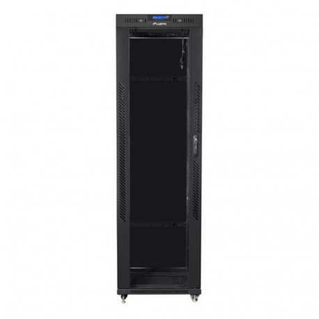Serverikapp 19 42U 600x1000 LCD klaasuks monteerimata, must