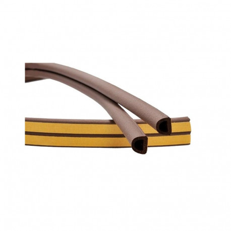 GASKET D-PROFILE 7.5X9MM BROWN