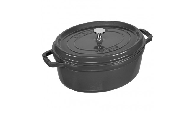 Staub ümmargune malmist haudepott 31cm, grafiithall
