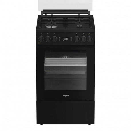 Whirlpool Cooker | W5G8LMSWTB | Hob type Gas | Oven type Electric | Black | Width 50 cm | Depth 60 c