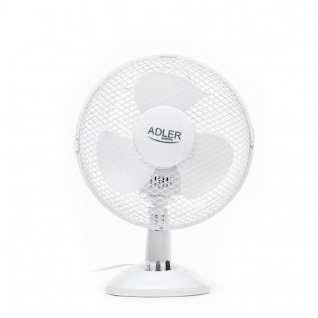 Adler lauaventilaator AD 7302 23cm 2 kiirust ostsilleeriv 22W, valge