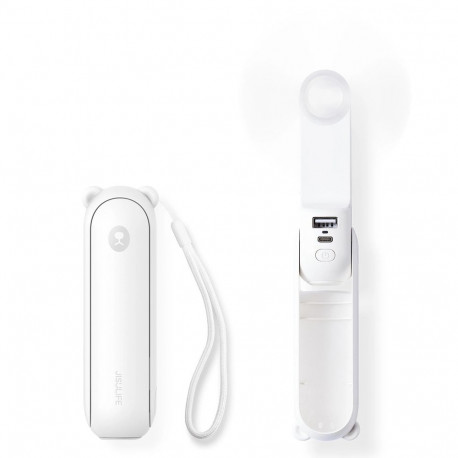 Jisulife Handheld Fan Life8 Plus Portable USB Fan with Power Bank Function 4500mAh and Flashlight - 