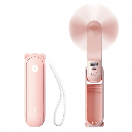 Jisulife Handheld Fan Life8 Plus Portable USB Fan with Power Bank Function 4500mAh and Flashlight - 