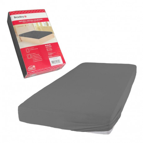 Bradley kummiga voodilina, 180 x 200 cm, antratsiit 2 tükki