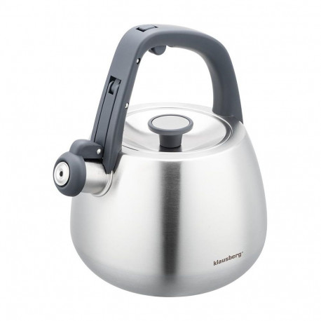 Klausberg vilistav veekeetja kb-7773 roostevabast terasest 2.5l, harjatud hõbedane