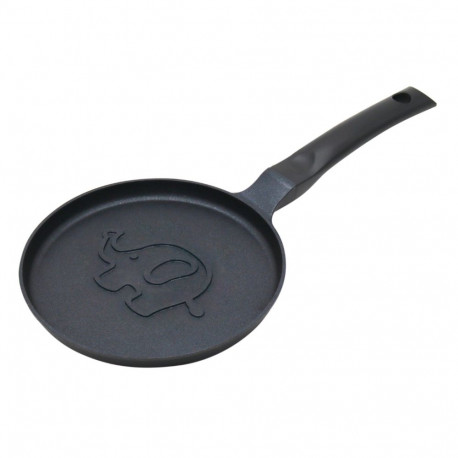 Klausberg pannkoogipann kb-7974 18cm elevandimustriga alumiiniumist nakkekindla kattega, must