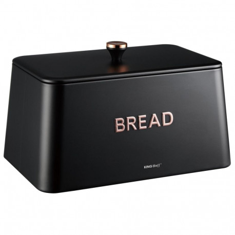 Chlebak metalowy, 35x23x21cm, czarny, kinghoff, kh-1949