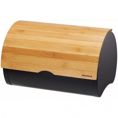 Chlebak, drewniany, kolor czarny, 32x24x20,5cm klausberg