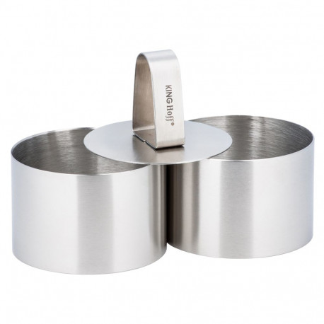 Kinghoff magustoiduvormid 3-osaline komplekt 7,6x5cm, teras