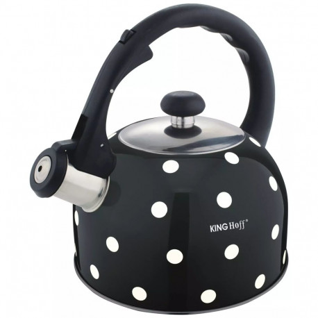 Czajnik tradycyjny, stal 2,6l w kropki kinghoff