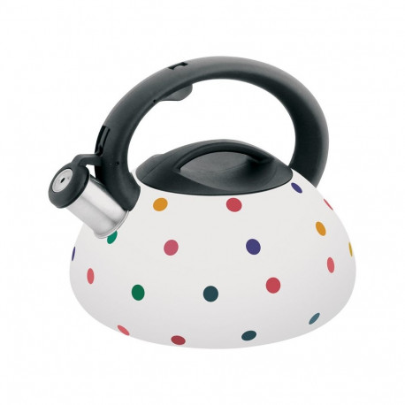 Czajnik tradycyjny 3l biały w kropki klausberg