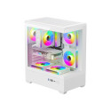DarkFlash C365 computer case (white) + 5 fans