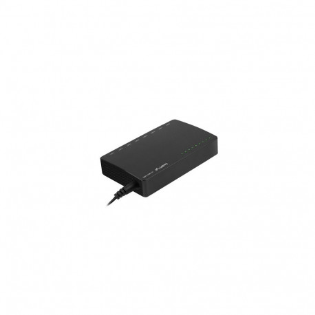 Lanberg võrgulüliti DSP2-1008-12V 8x 1GB/S haldamata Gigabit Etherneti lauapealne 12V