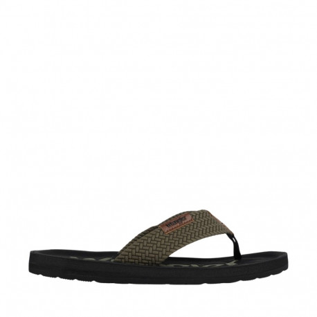 Klapki męskie Wrangler Zane Flipflop czarno-oliwkowe 20261061 58C 42