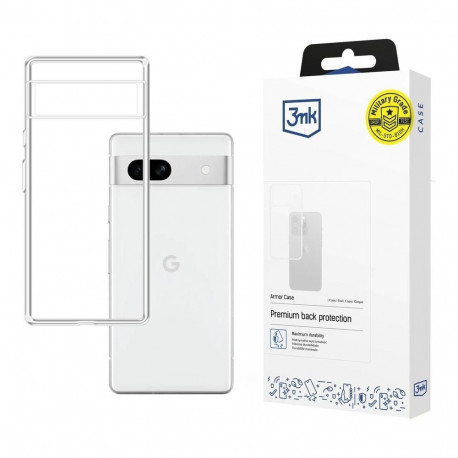 Kaitseümbris Armor Case, Google Pixel 7a, läbipaistev, 3mk