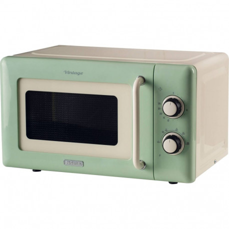 Vintage Mikrowelle (creme/hellgrün, 20 Liter)