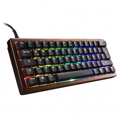 Sharkoon SKILLER SGK50 S4 Gen2 Wood PBT (wood/black, IT layout, Gateron G Pro 3.0 Yellow)