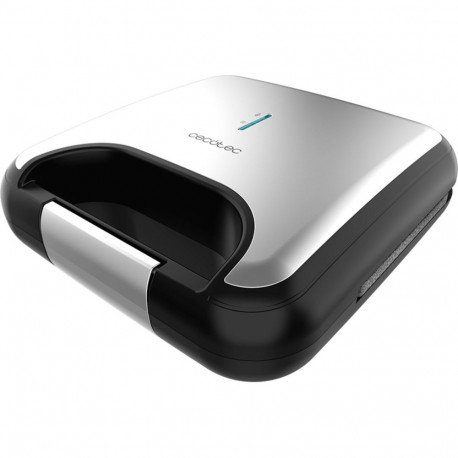 Rock’nToast võileivagrill Classic+ 800W 2-le inimesele, roostevaba teras/must