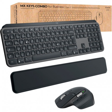 MX Keys Combo for Business Gen 2 (graphit, DE-Layout, Scherenmechanik, Logi Bolt, Bluetooth, kompati