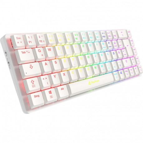 Sharkoon PureWriter W65 (white, DE layout, Kailh Choc V2 Low Profile Red)