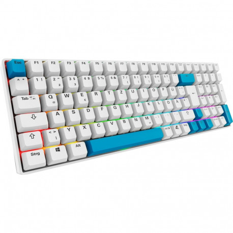 SKILLER SGK50 S2 PBT (weiß, DE-Layout, Gateron G Pro 3.0 Yellow)