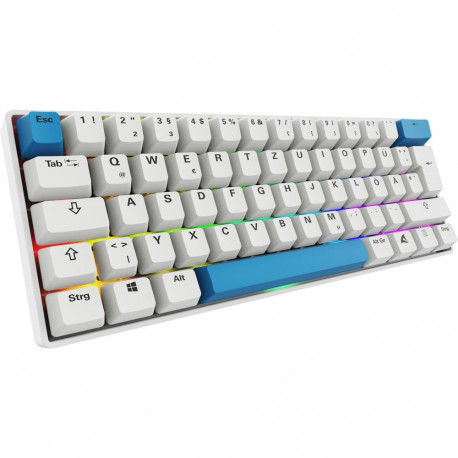 SKILLER klaviatuur SGK50 S4 Gen2 PBT DE-paigutusega Gateron G Pro 3.0 Yellow, valge