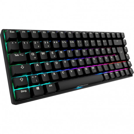 SKILLER klaviatuur SGK50 S3 PBT Gateron G Pro 3.0 Yellow DE-klahvistik, must
