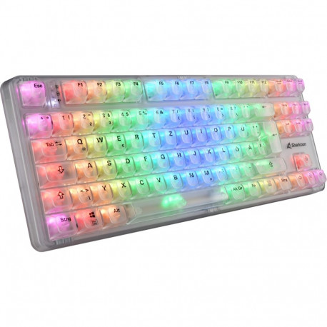 Sharkoon Crystal Shark (white, DE layout, KTT)