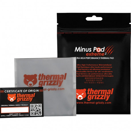 Thermal Grizzly Minus Pad extreme 2 - 100x 100x 0.5mm (gray)
