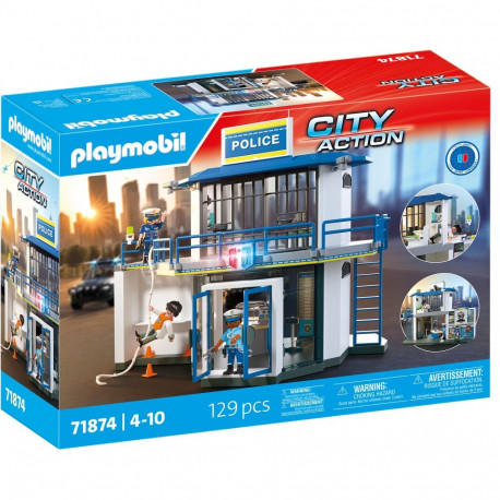 Playmobil 71874 City Action Police station with wanted room