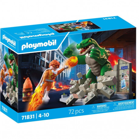 Playmobil 71831 Heroes: Hero showdown with the giant lizard