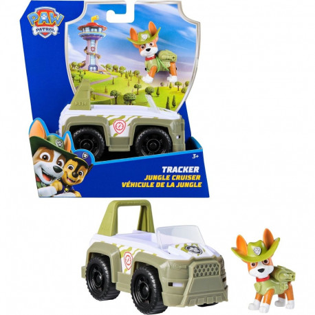 Paw Patrol - Dschungel Jeep mit Tracker Spielfigur