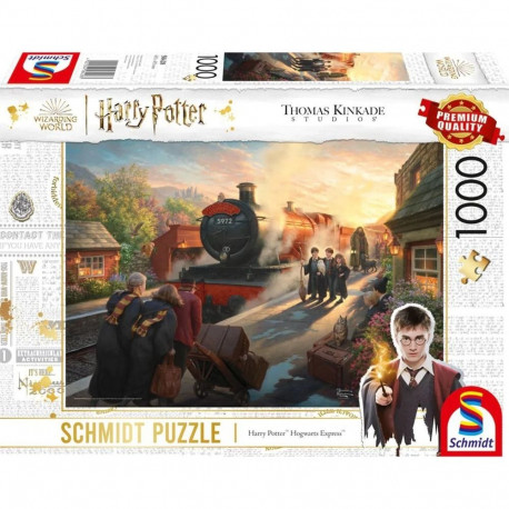 Schmidt Spiele Thomas Kinkade Studios: Wizarding World Harry Potter - Hogwarts Express, Puzzle 1000 