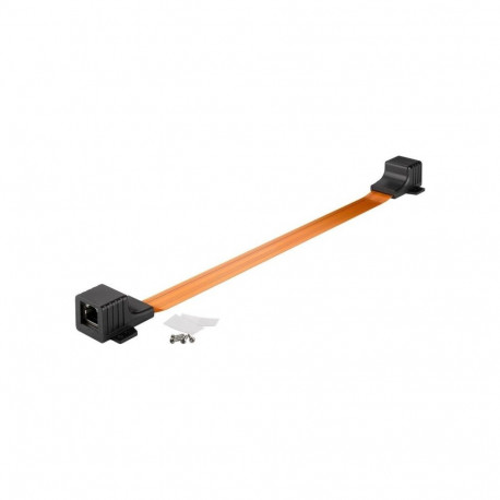 Akna läbiviik ultraõhuke RJ45 30cm, must/vaske