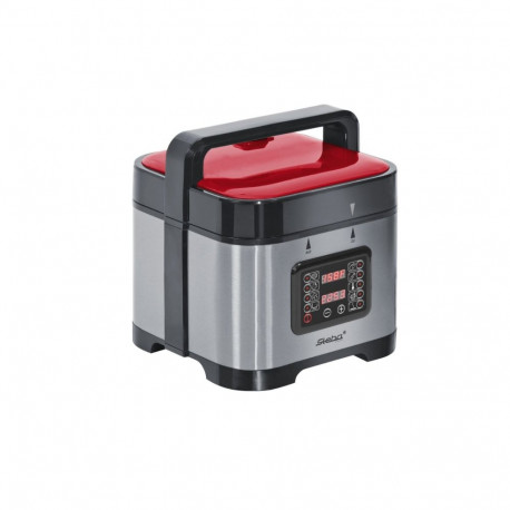 Multi­kocher / ­Schnell­kochtopf DD 1 ECO (edelstahl/rot, 900 Watt, 5 Liter)
